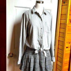 Madewell’s tie front button down